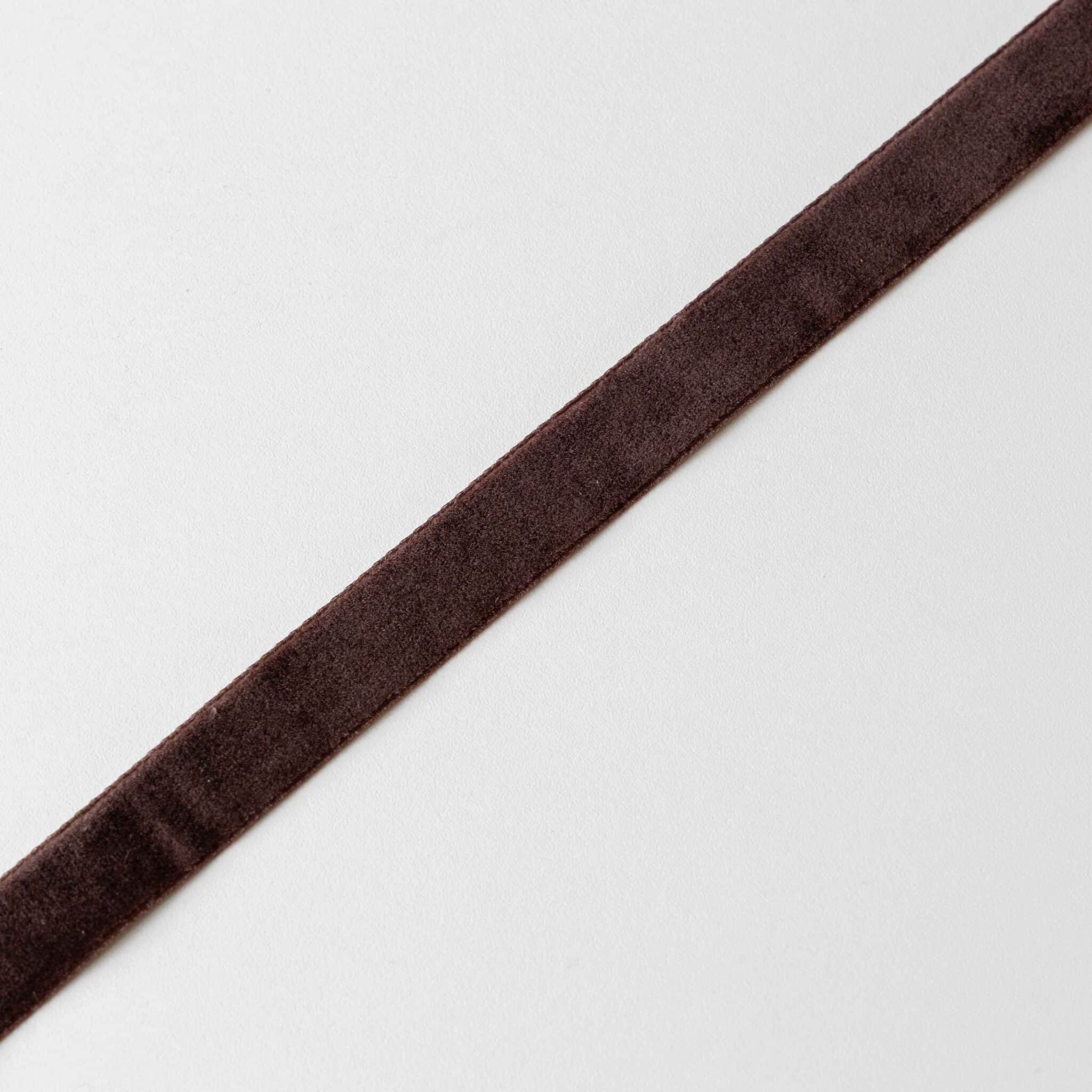 Velvet fluweelband 16mm - Bruin