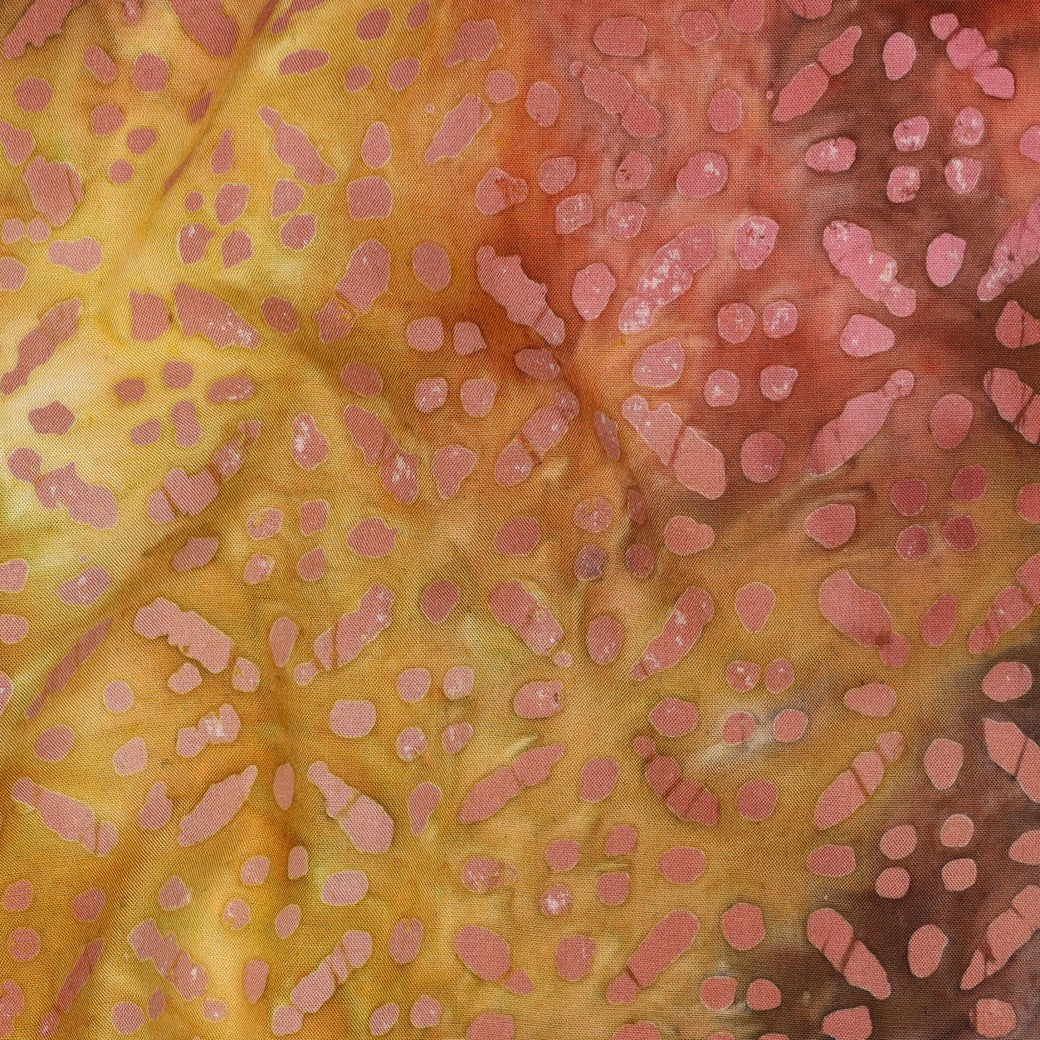 Viscose batik geel