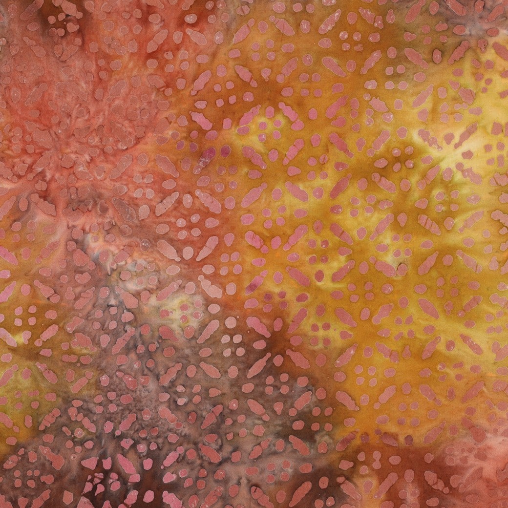 Viscose batik geel