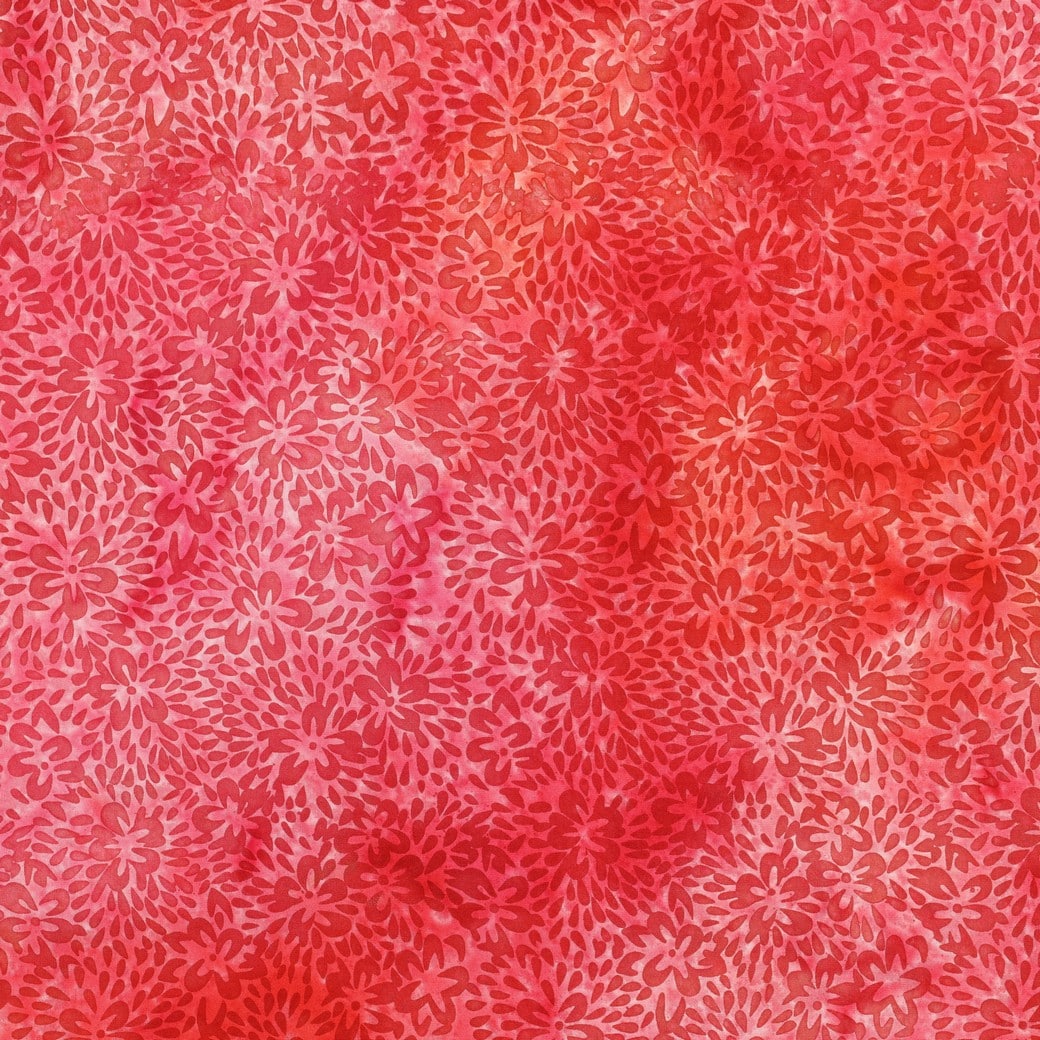 Viscose batik rood