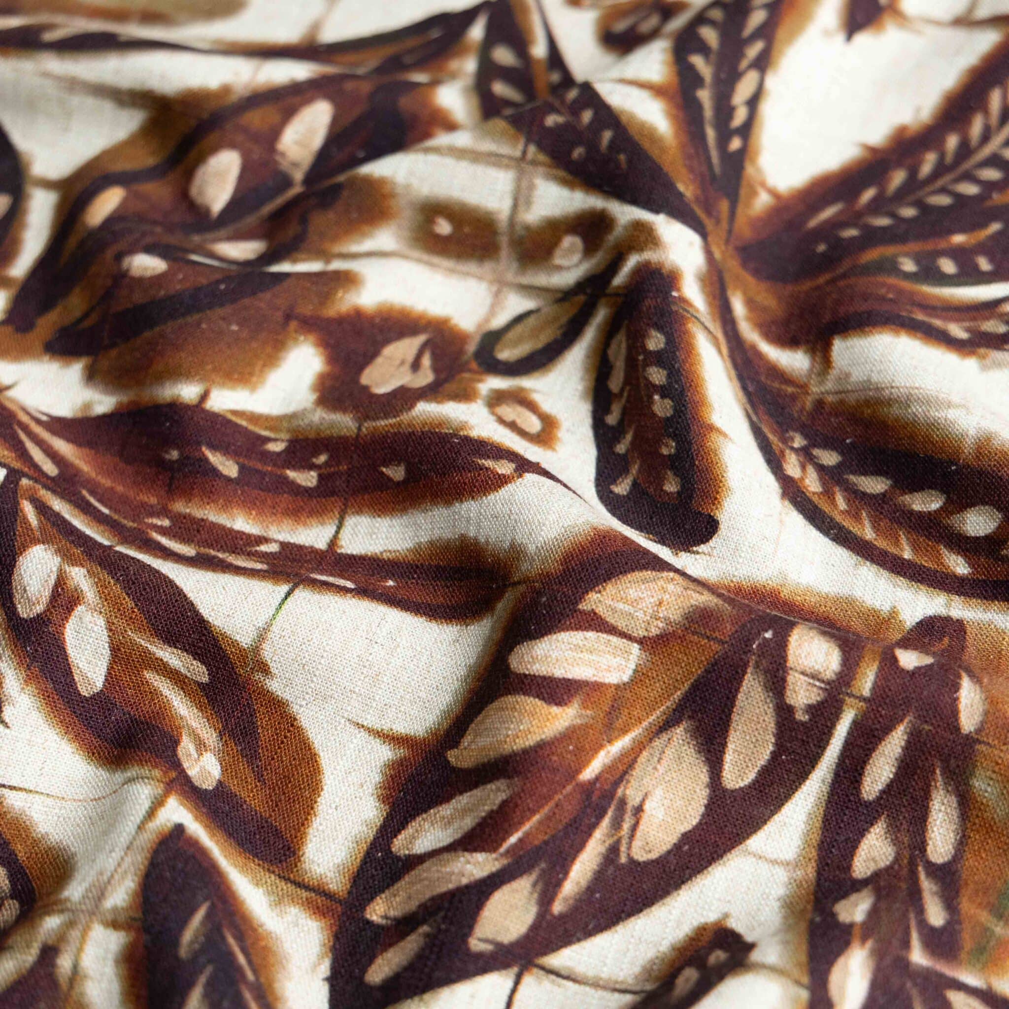 Viscose linnen slub bali bruin