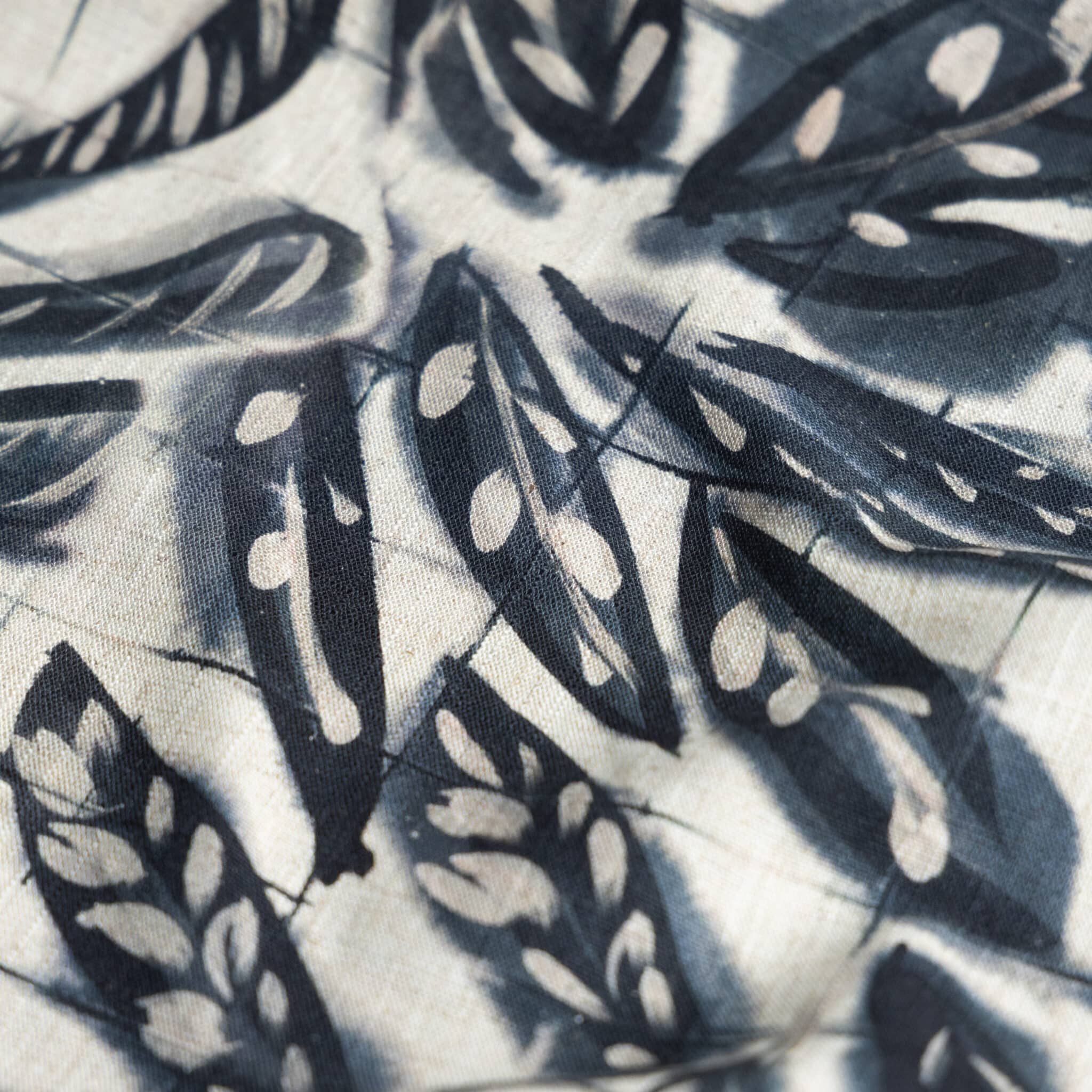 Viscose linnen slub bali donkerblauw