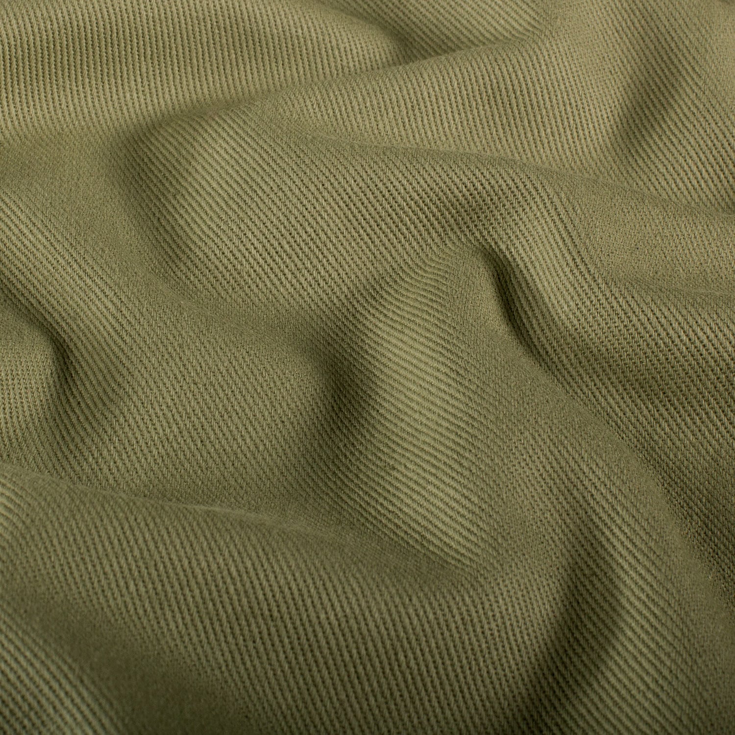Washed denim olijfgroen