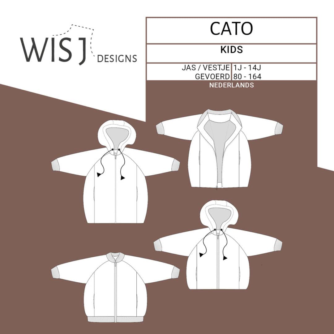 WISJ - Cato jas &amp; bomber(vest) (papieren patroon)