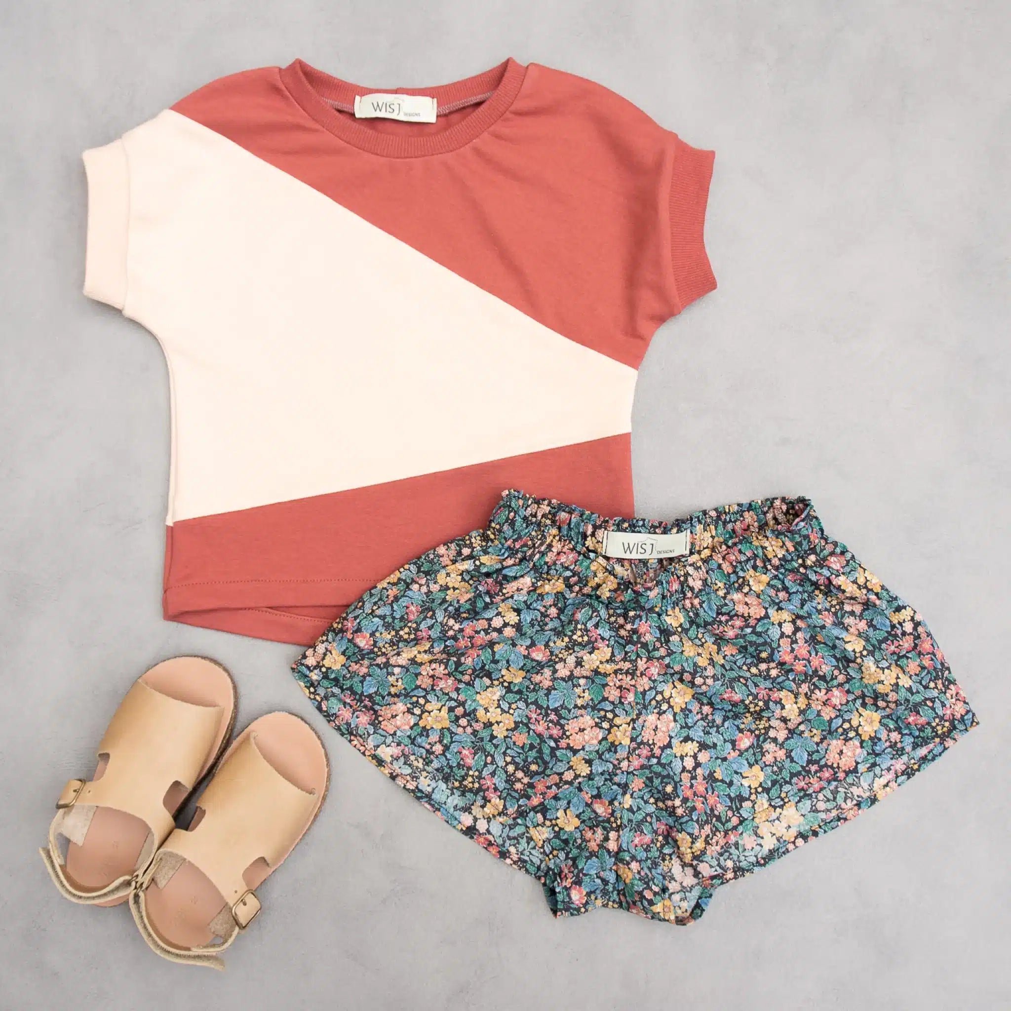 WISJ - Fons shirt &amp; Lena jurk/top kids (papieren patroon)