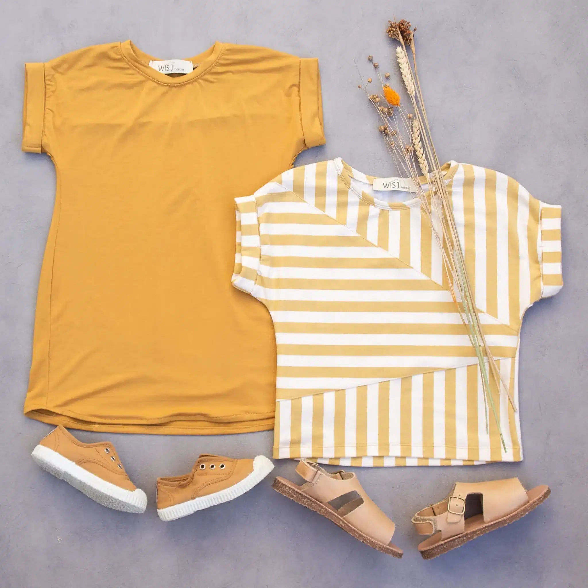 WISJ - Fons shirt &amp; Lena jurk/top kids (papieren patroon)