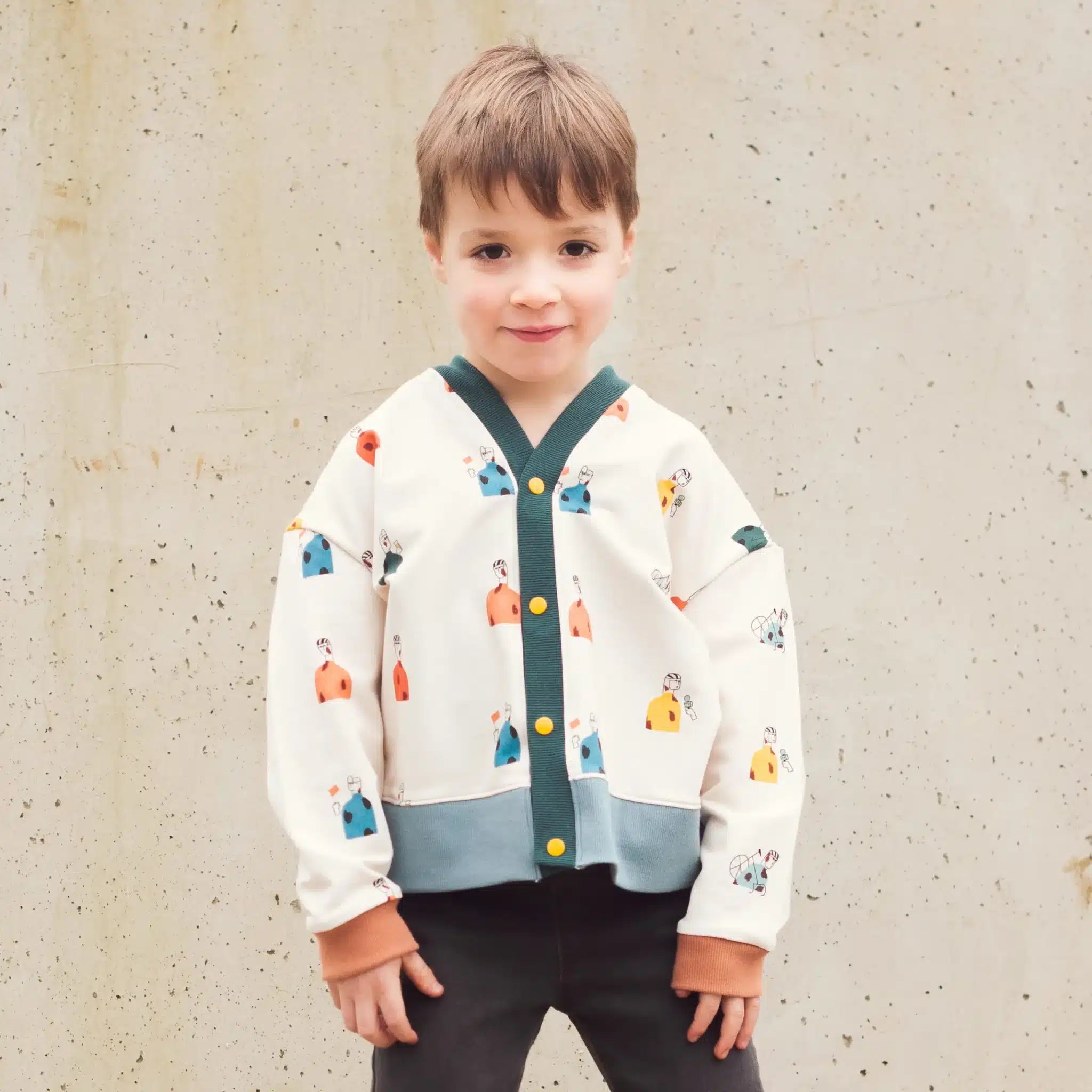 WISJ - Kjell cardigan kids (papieren patroon)