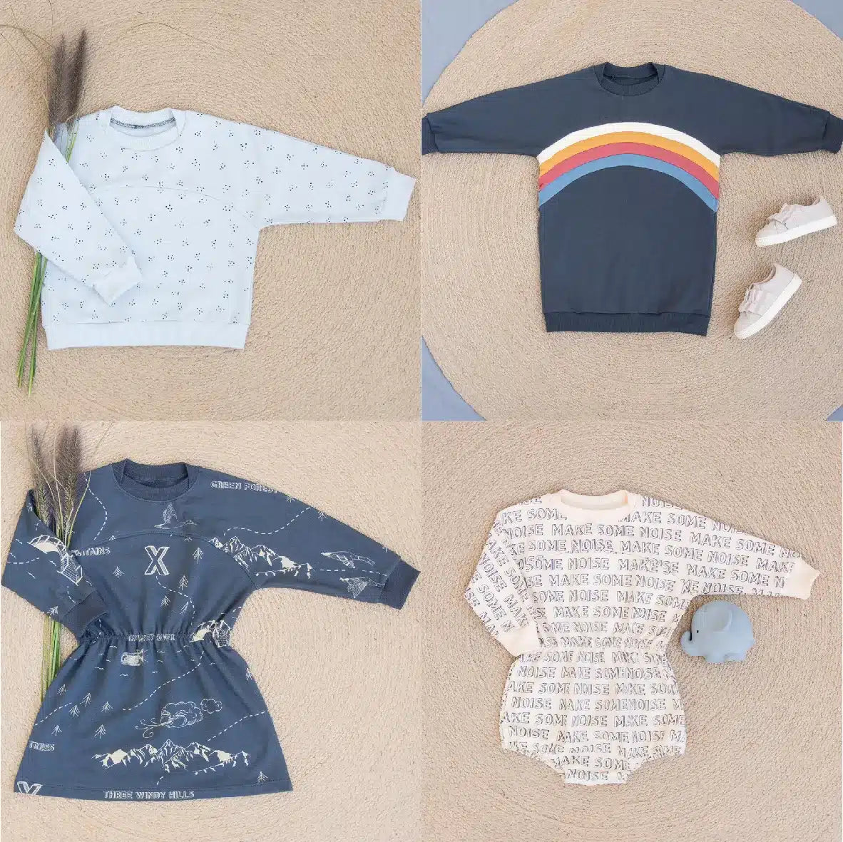 WISJ - Teddy sweater/jurk/kruippakje (papieren patroon)