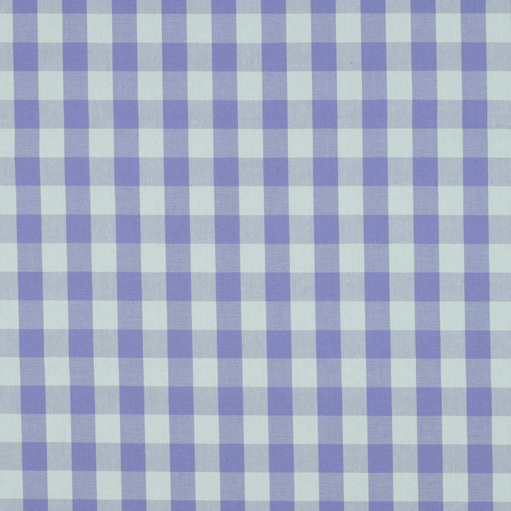 Yarn dyed katoen ruiten lavendel/groen