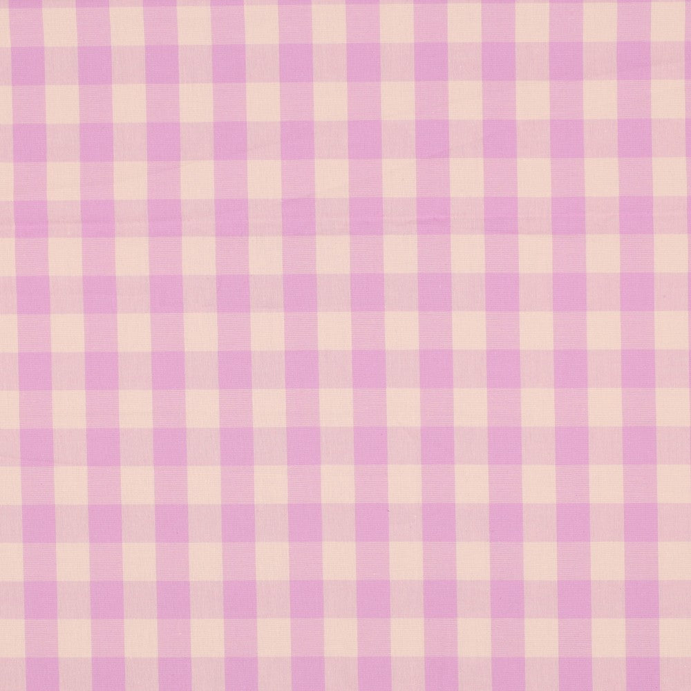 Yarn dyed katoen ruiten perzik/roze