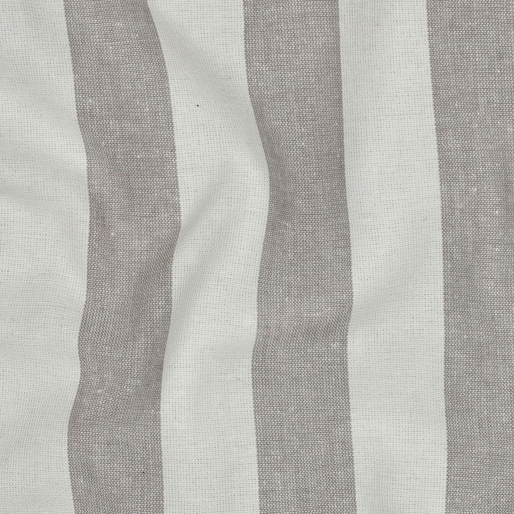 Yarn dyed katoen strepen beige