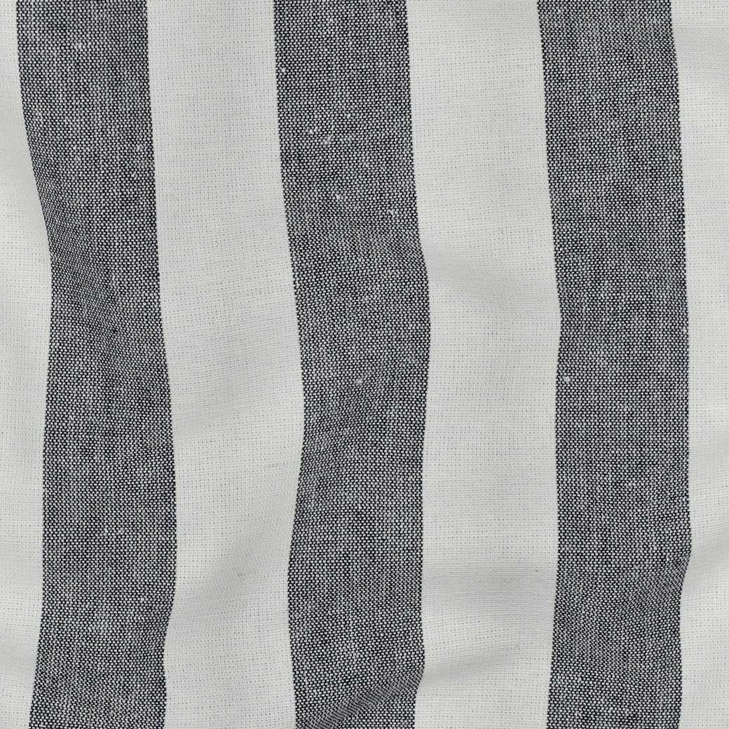 Yarn dyed katoen strepen navy