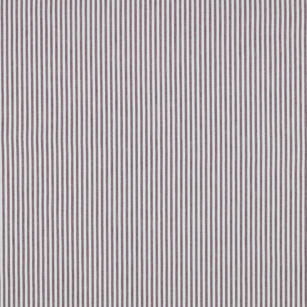 Yarn dyed poplin strepen 3mm aubergine