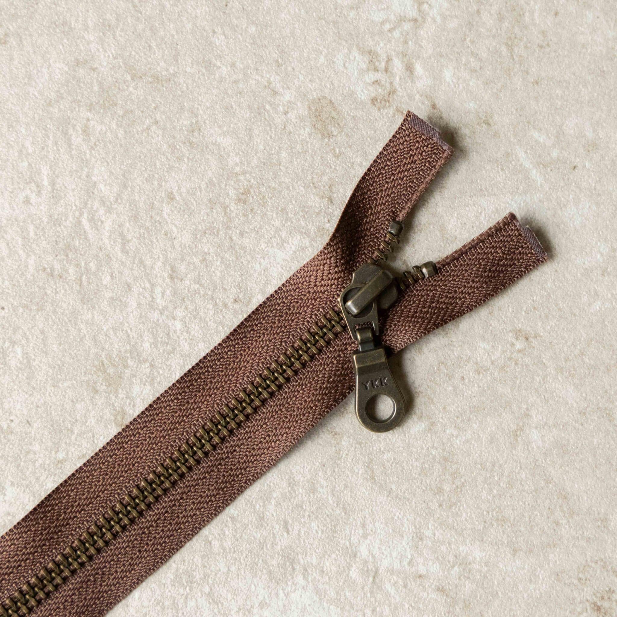 YKK - Metalen rits brons deelbaar - 40 | 60 cm - Tabaksbruin (568) 60