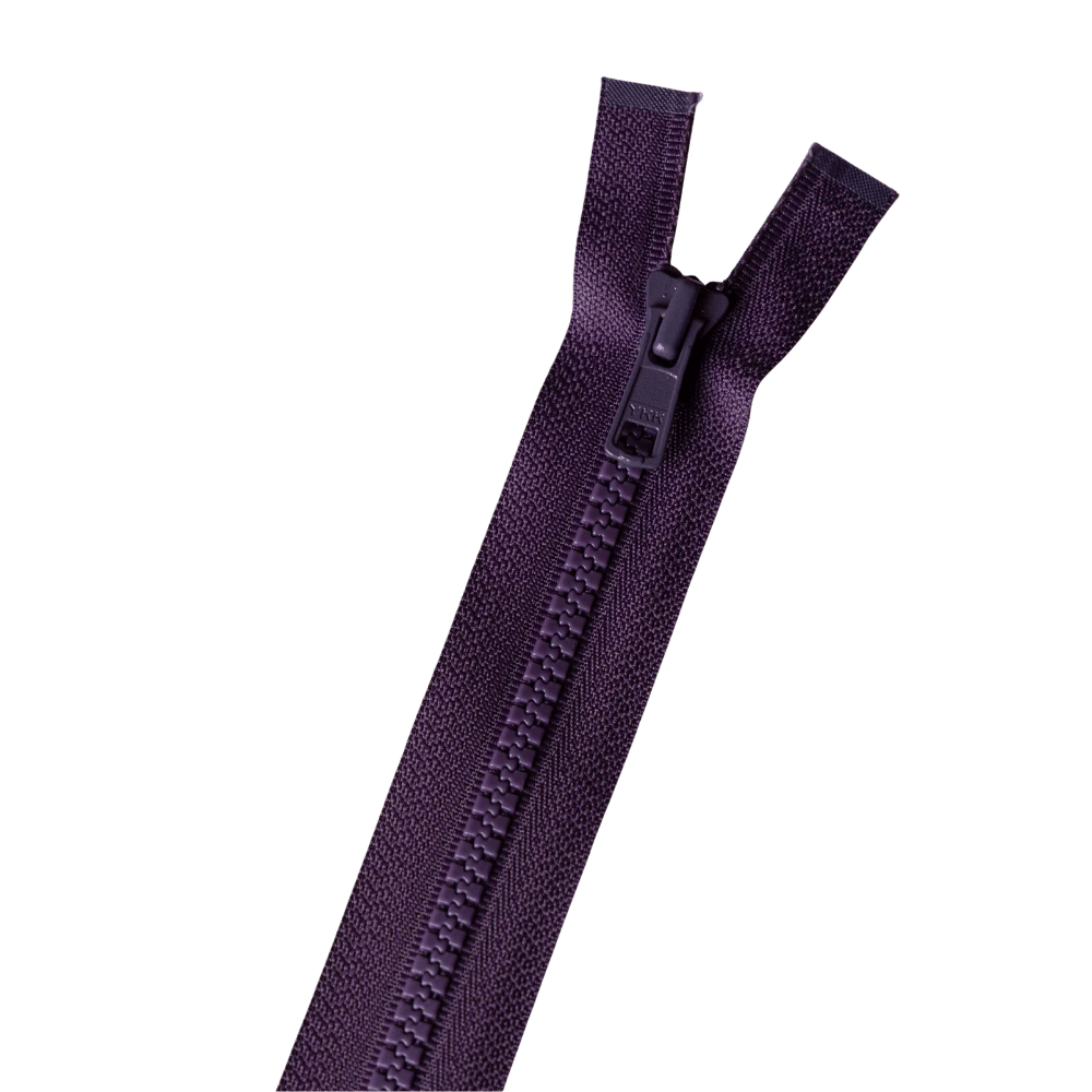 YKK - Nylon blokrits deelbaar - 40 | 60 | 80 cm - Donker aubergine (867) 80