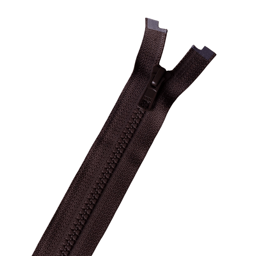 YKK - Nylon blokrits deelbaar - 40 | 60 | 80 cm - Donkerbruin (570) 80