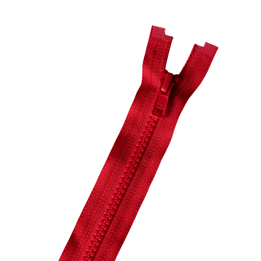 YKK - Nylon blokrits deelbaar - 40 | 60 | 80 cm - Donkerrood (519) 80