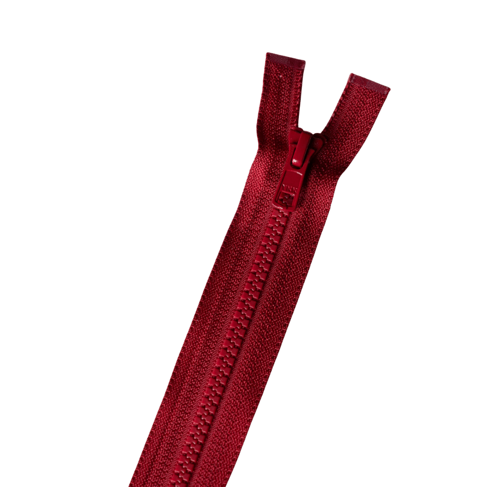 YKK - Nylon blokrits deelbaar - 40 | 60 | 80 cm - Donkerrood (520) 60