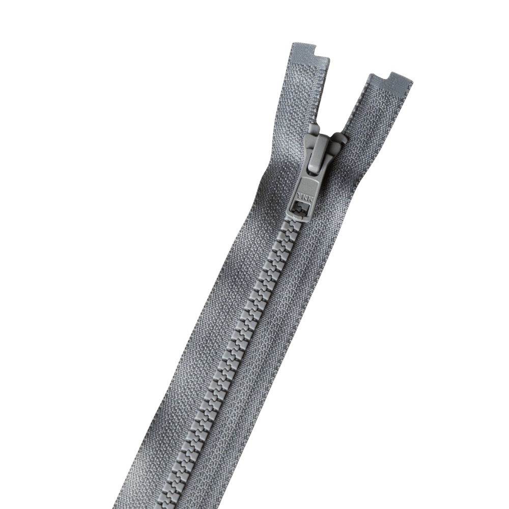 YKK - Nylon blokrits deelbaar - 40 | 60 | 80 cm - Grijs (577) 60