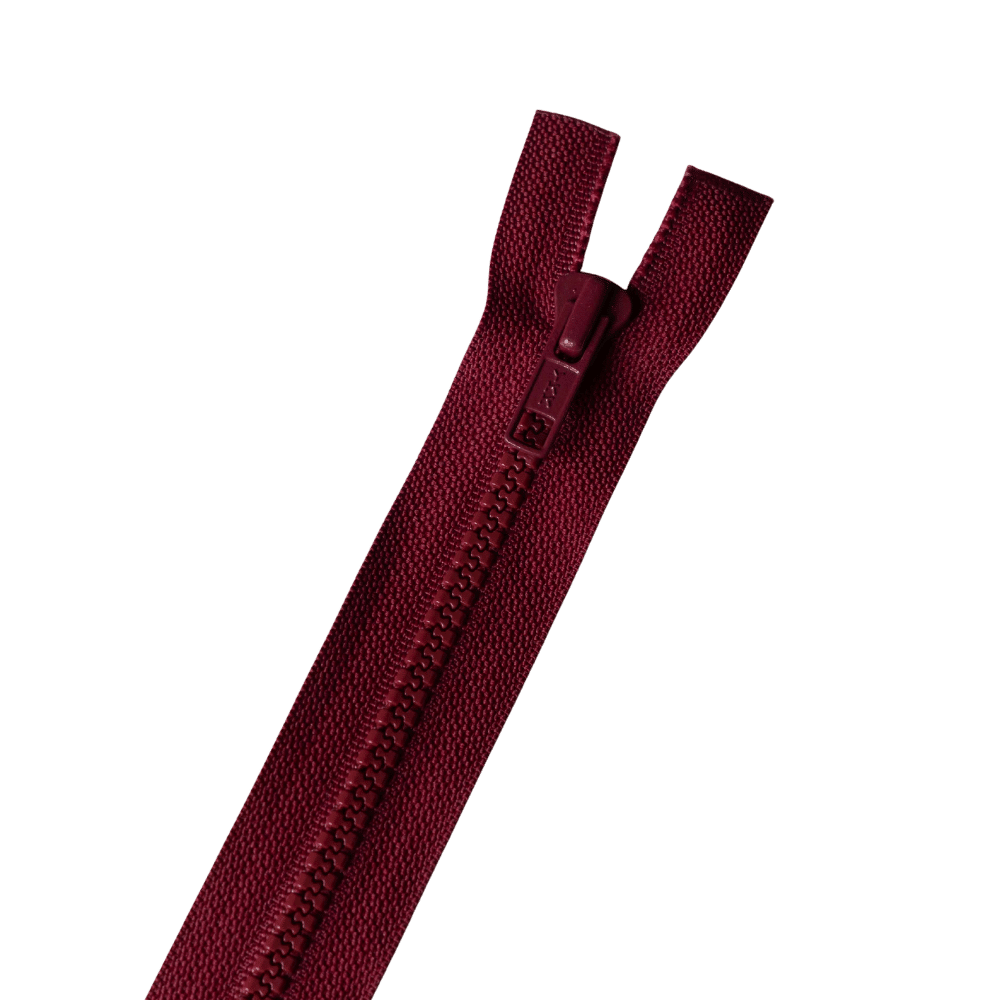 YKK - Nylon blokrits deelbaar - 40 | 60 | 80 cm - Wijnrood (527) 40