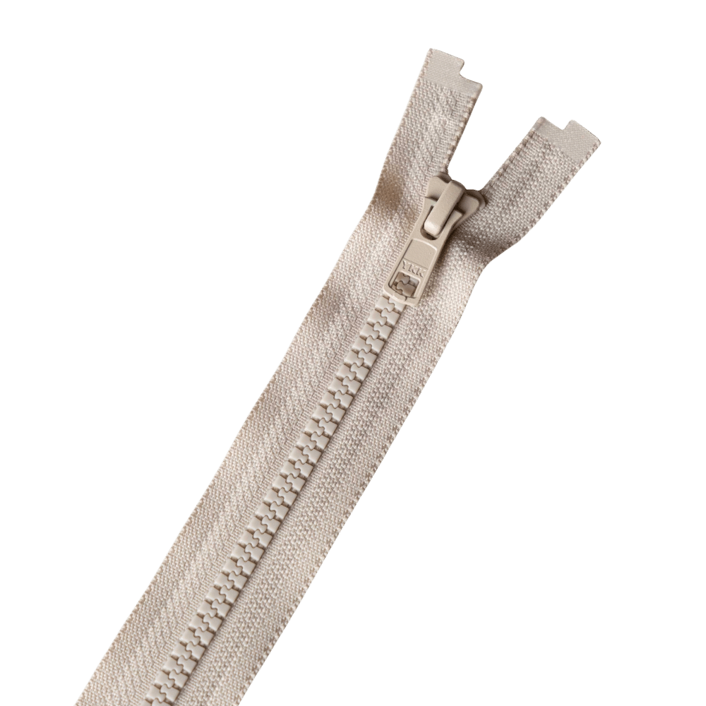 YKK - Nylon blokrits deelbaar - 40 | 60 | 80 cm - Zand (572) 40