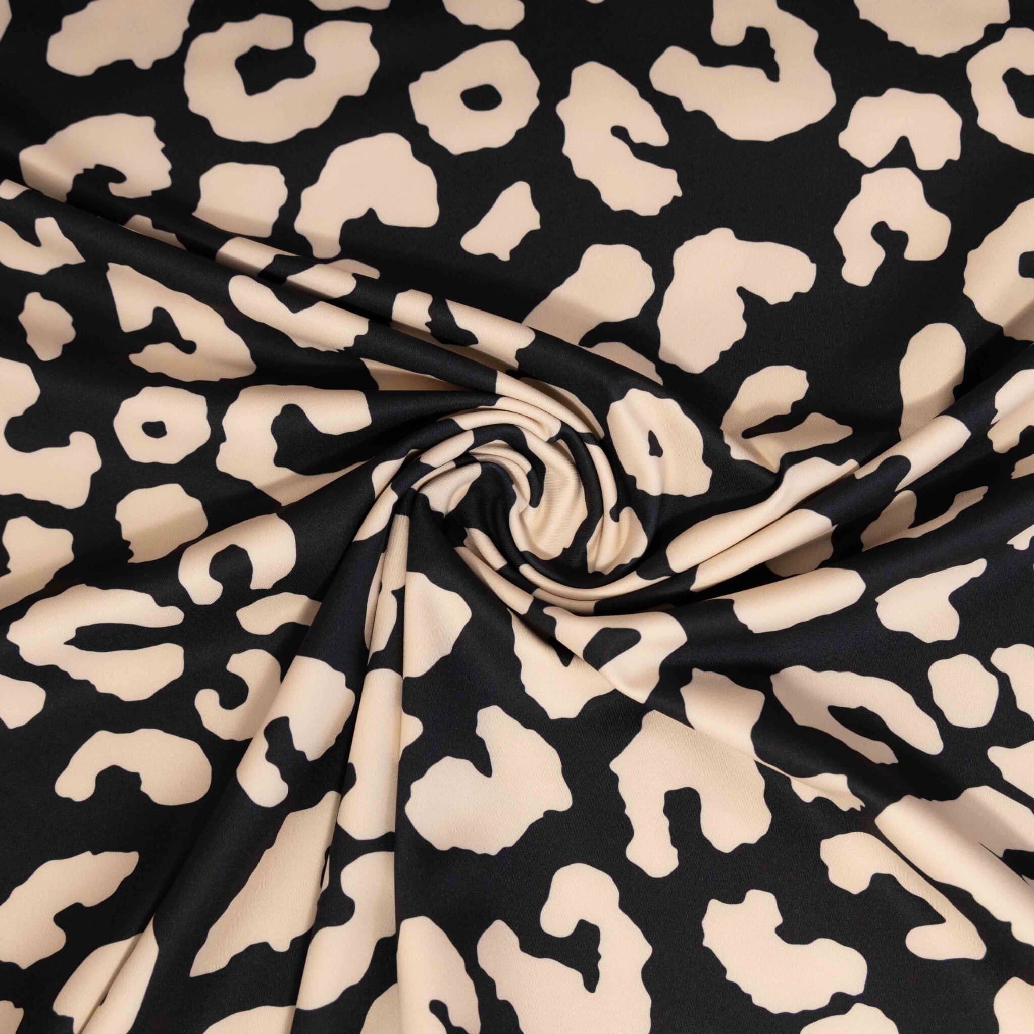 Yoga sportwear luipaardprint zwart