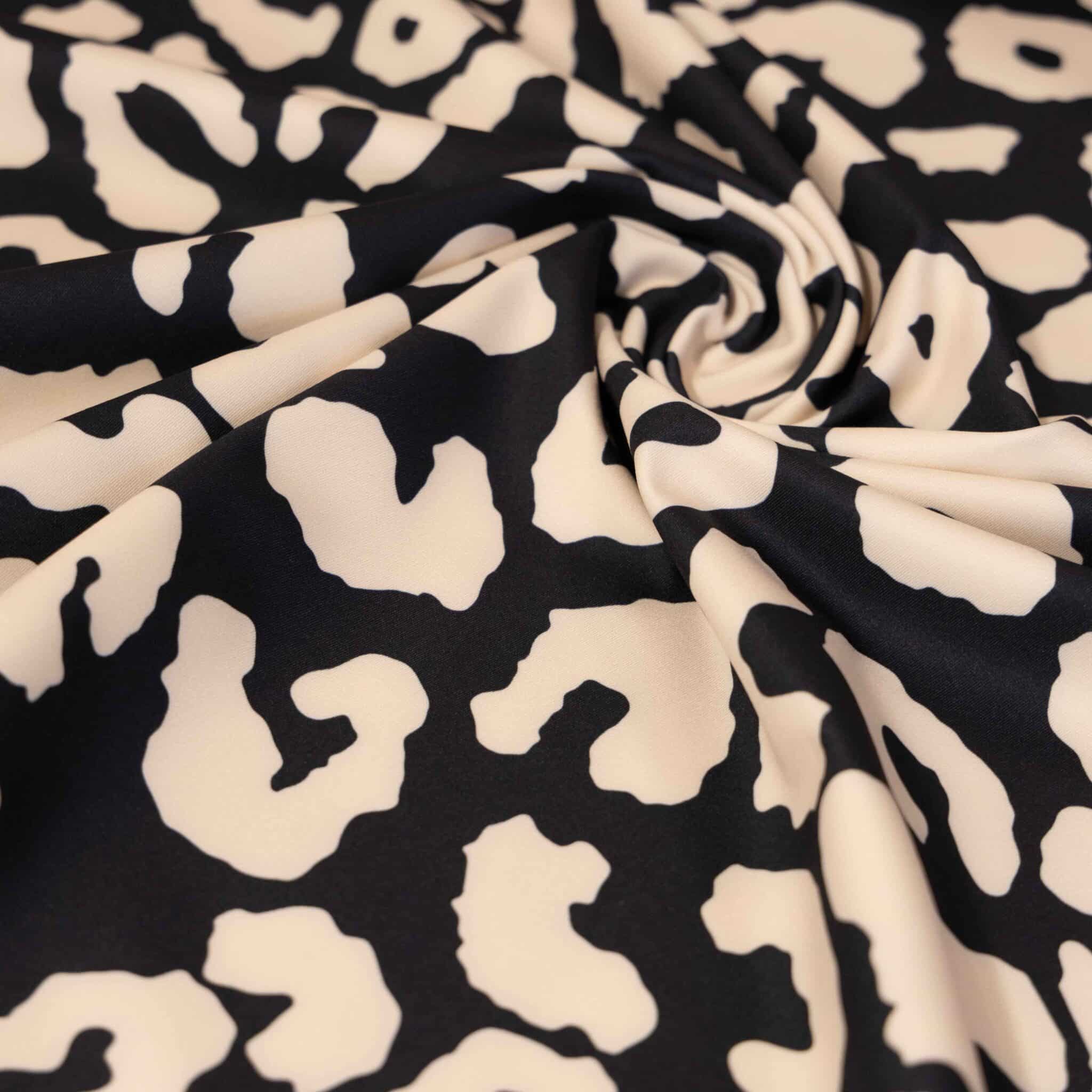 Yoga sportwear luipaardprint zwart