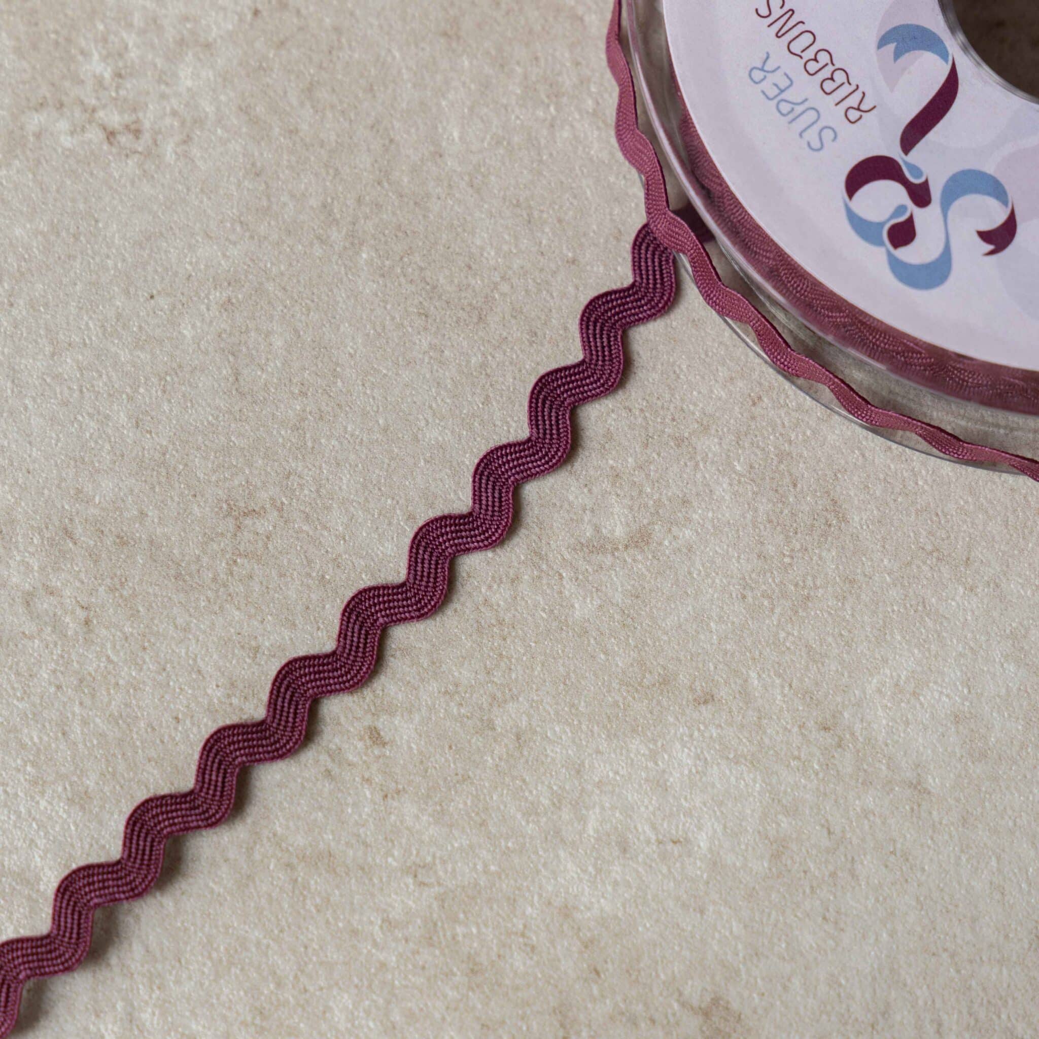 Zigzagband uni - Aubergine