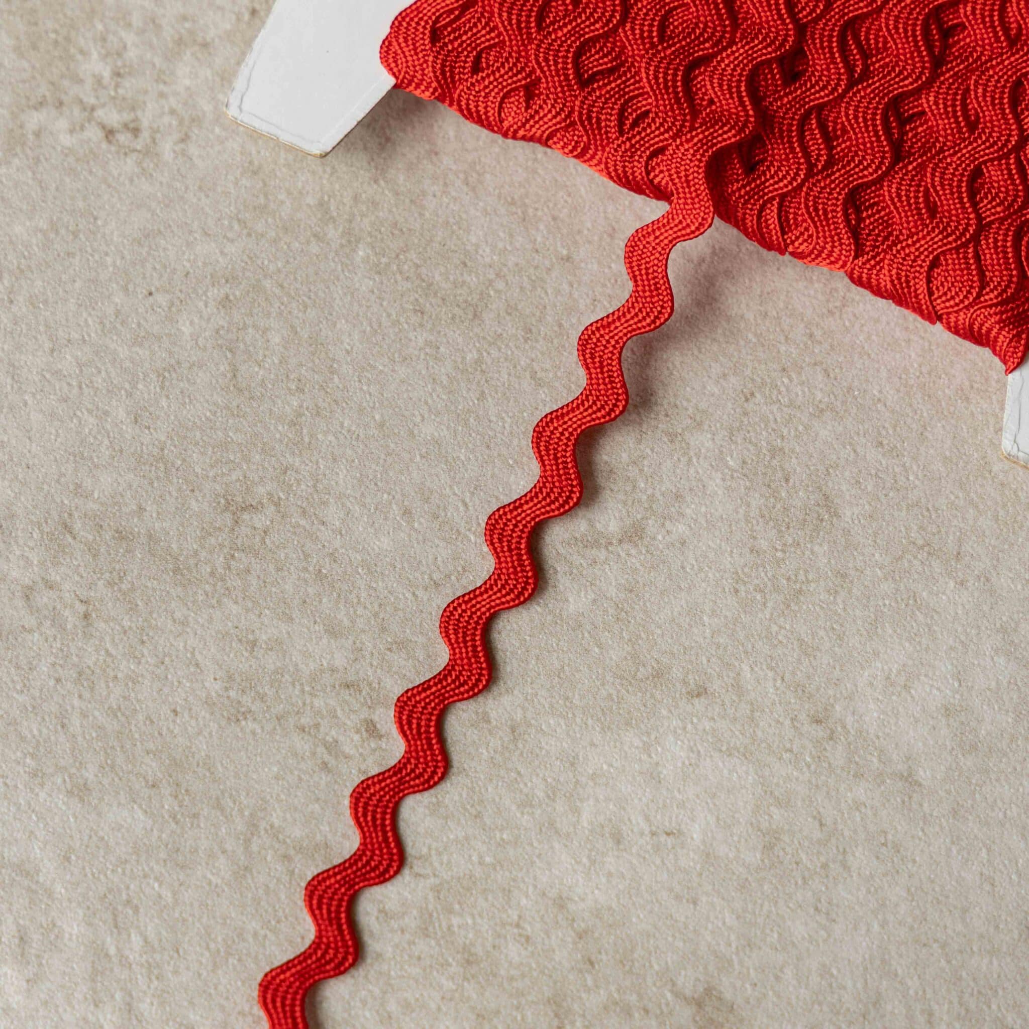 Zigzagband uni - Rood