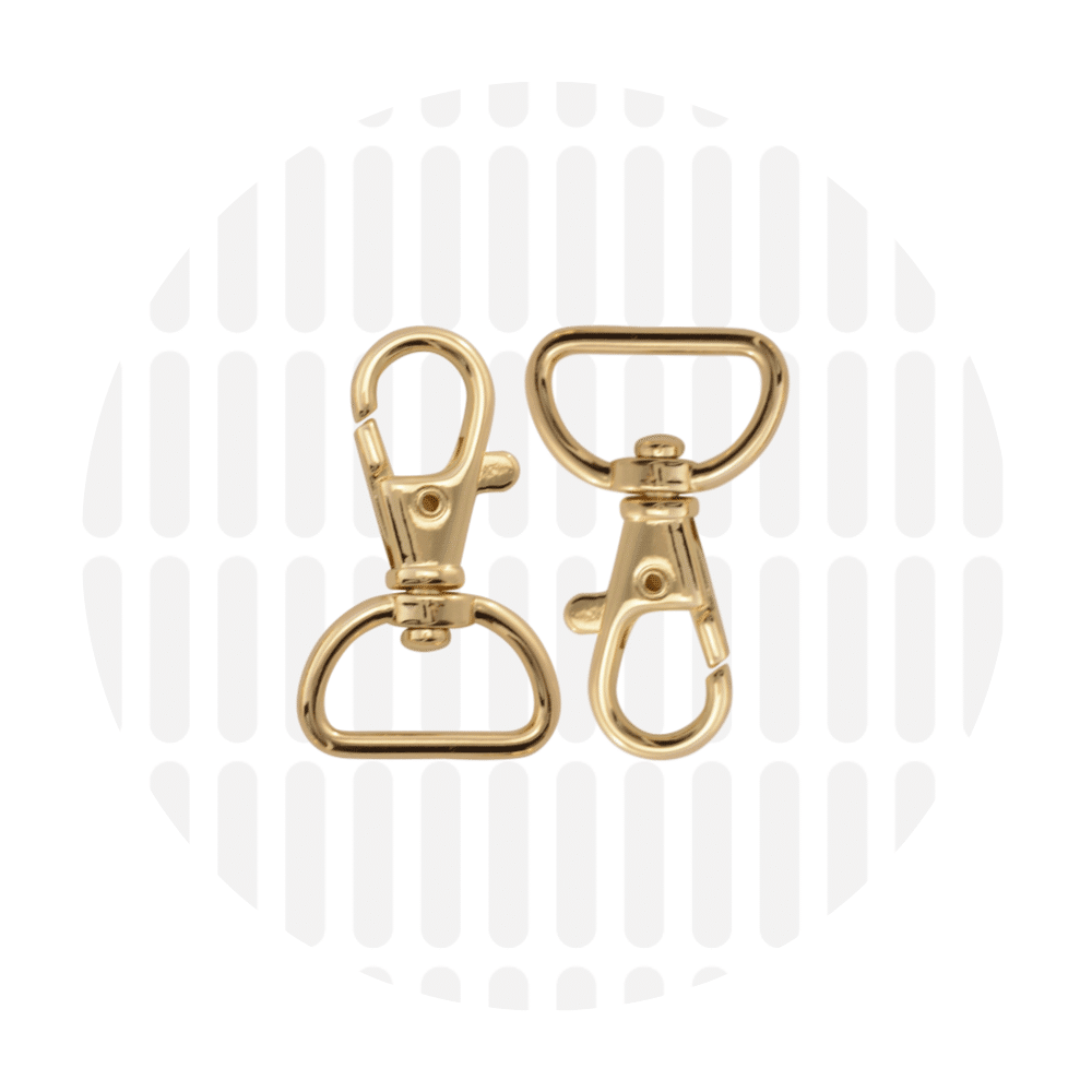 Zipper Zoo - Basis musketon 20mm - 2 stuks - Goud