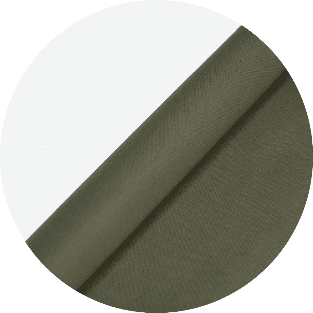 Zipper Zoo - Dry wax canvas army green - 50 cm