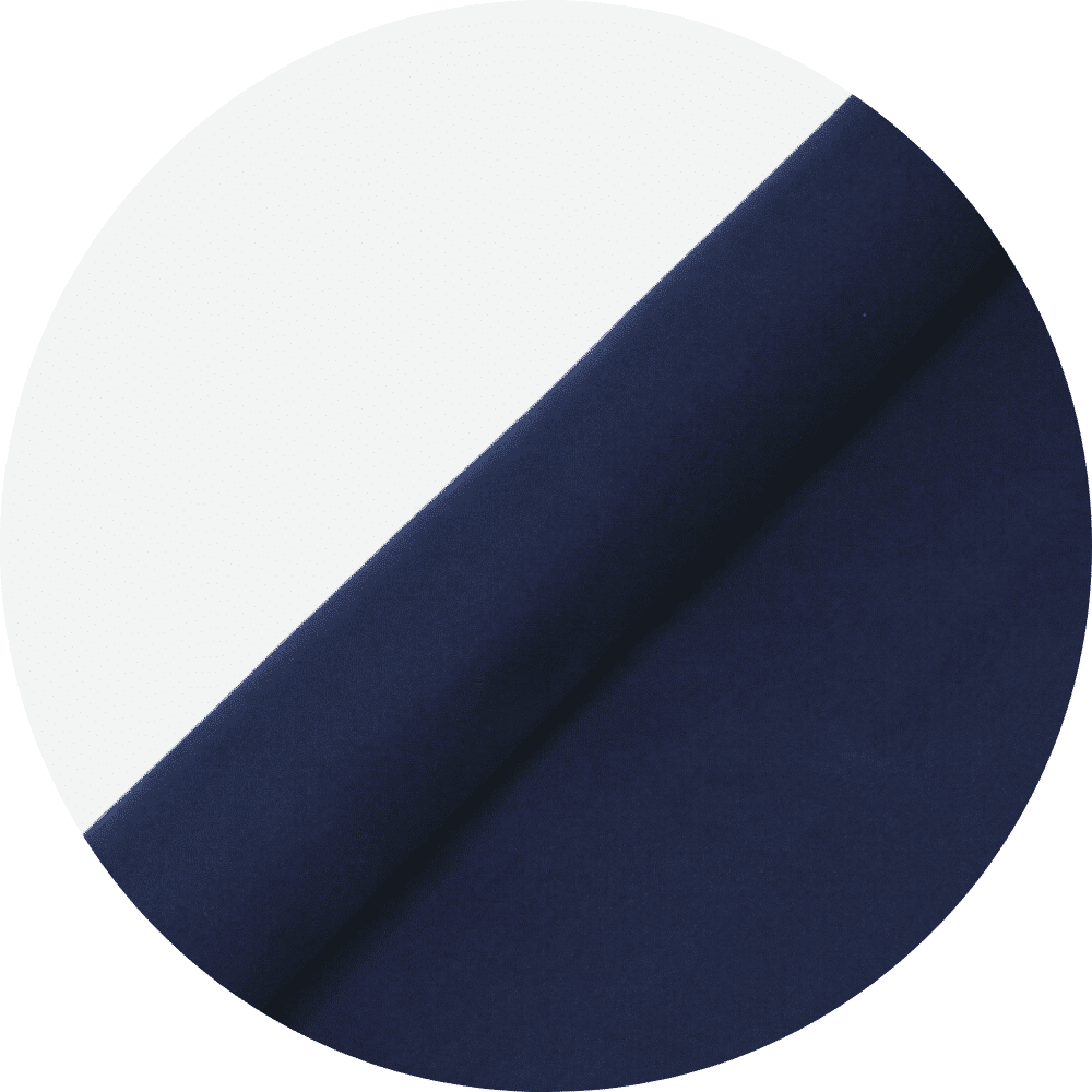 Zipper Zoo - Dry wax canvas deep blue - 50 cm