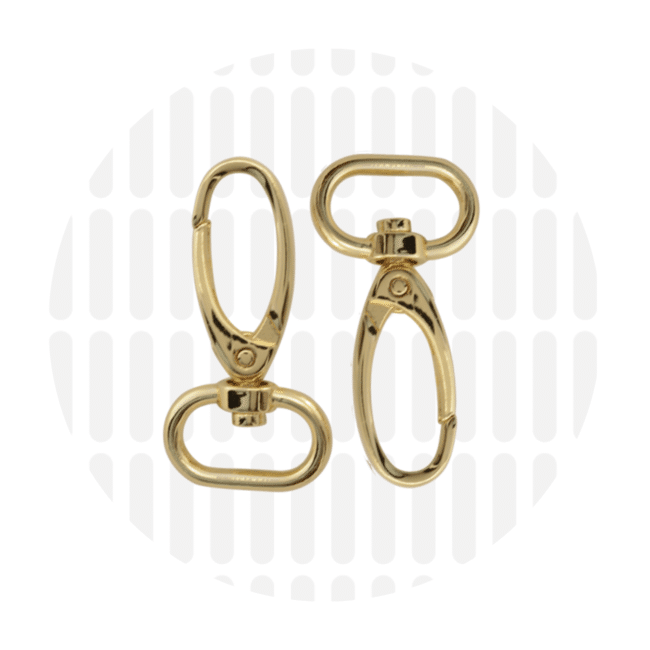 Zipper Zoo - Elegante musketon 20mm - 2 stuks - Goud