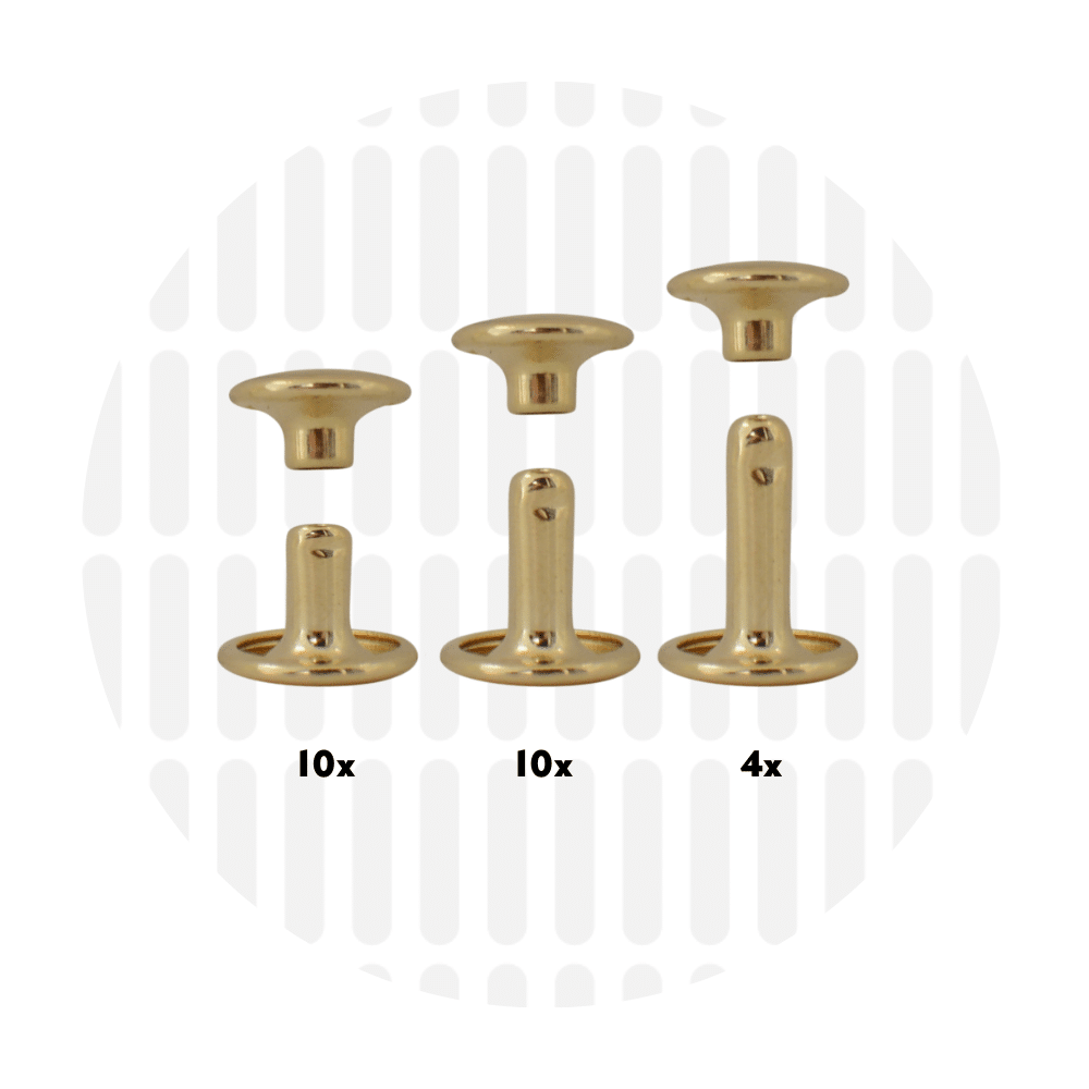 Zipper Zoo - Holnieten / rivetten 9mm - 24 stuks