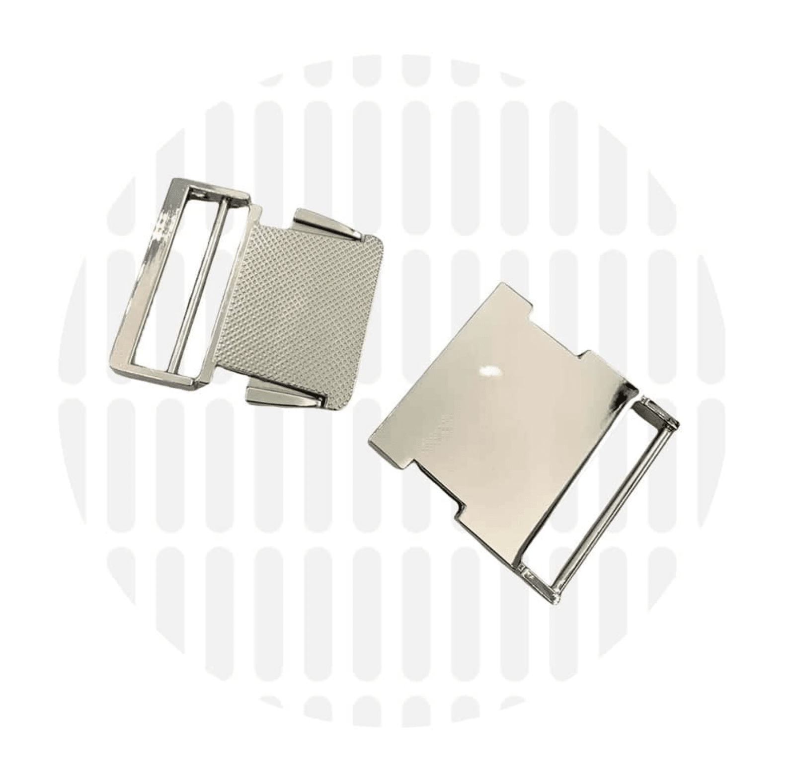 Zipper Zoo - Klikgesp premium - 38mm - Zilver