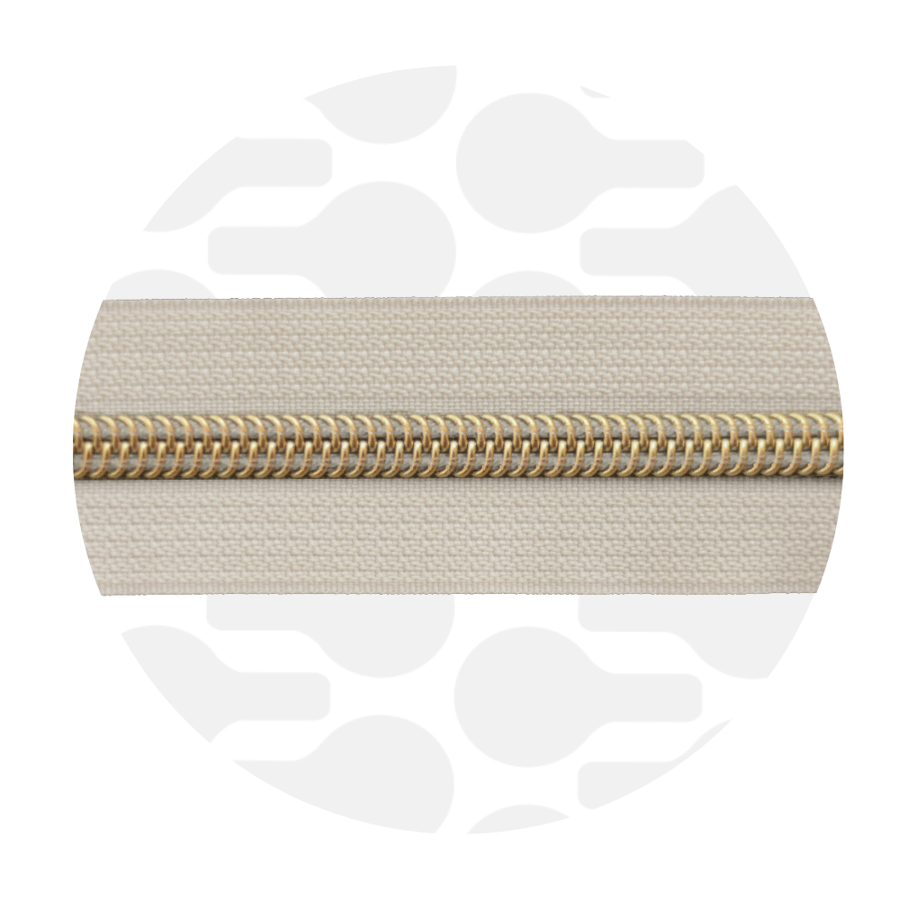 Zipper Zoo - Nylon offwhite rits - 1 meter