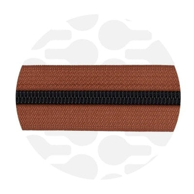 Zipper Zoo - Nylon rits cognac brown - 1 meter