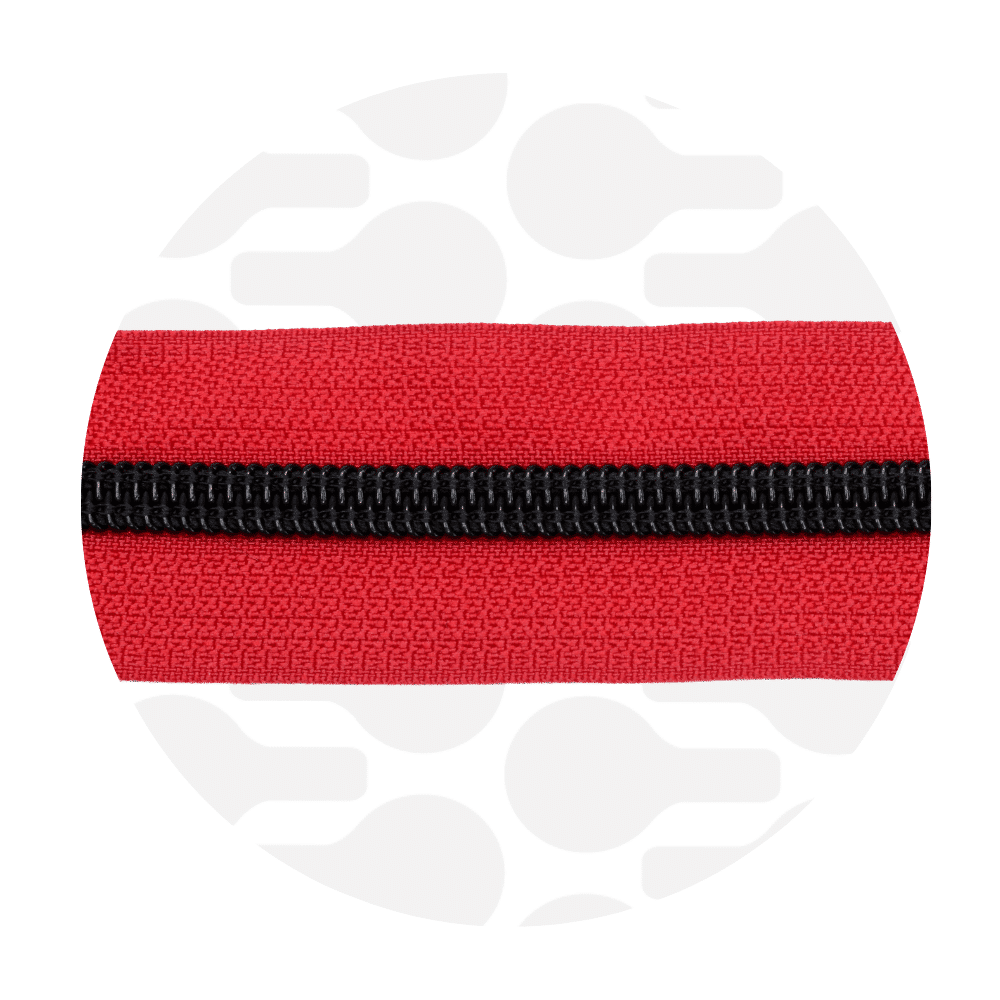 Zipper Zoo - Nylon rits crimson red - 1 meter
