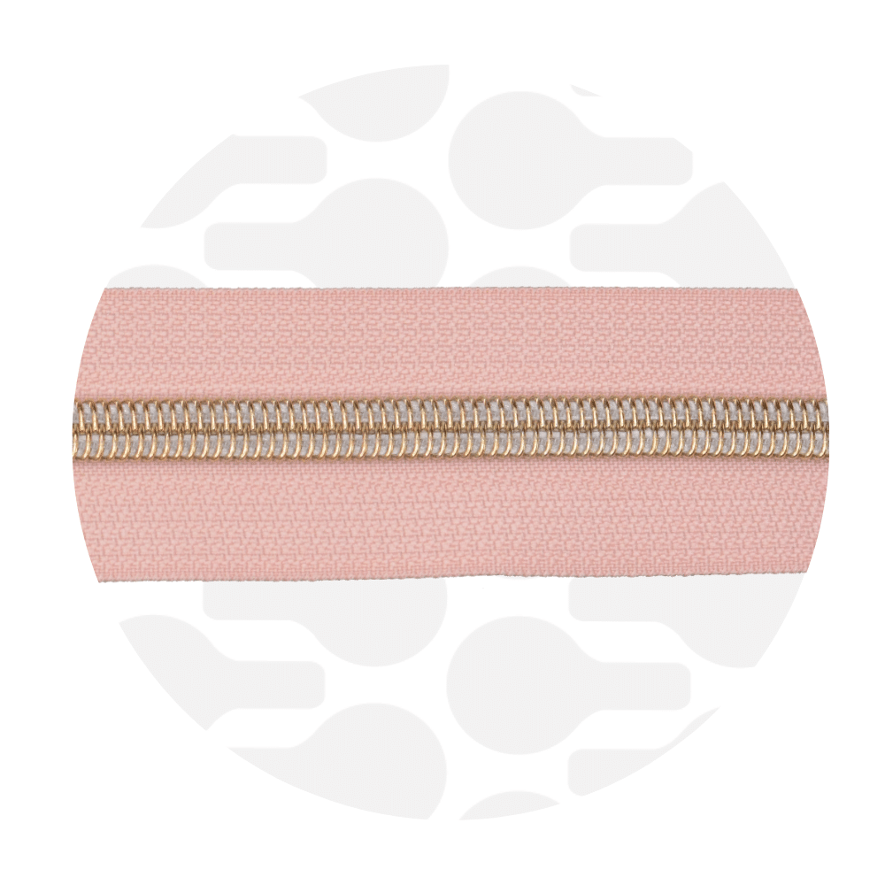 Zipper Zoo - Nylon rits frosted peach - 1 meter