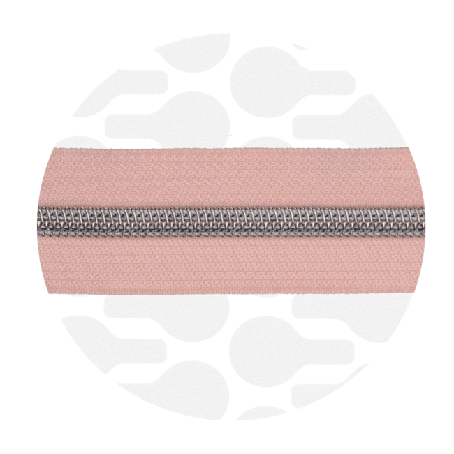 Zipper Zoo - Nylon rits frosted peach - 1 meter