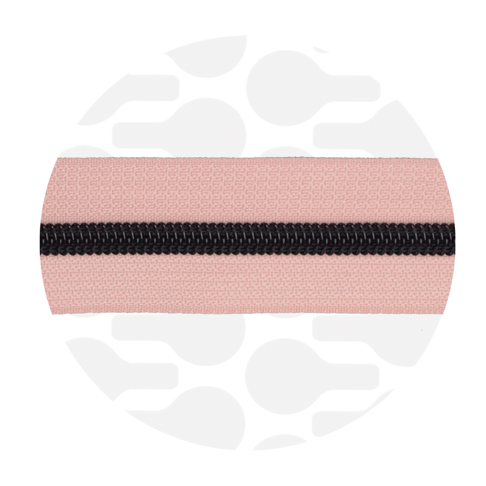 Zipper Zoo - Nylon rits frosted peach - 1 meter
