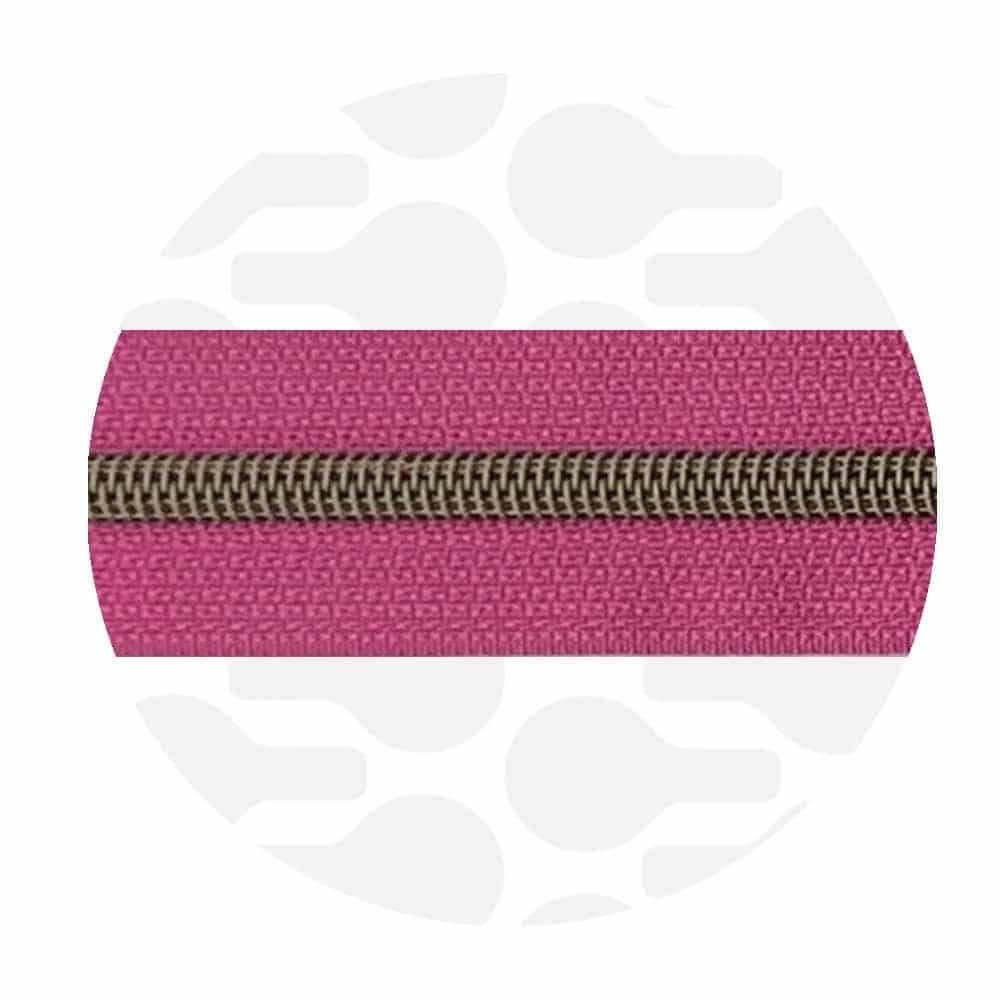 Zipper Zoo - Nylon rits hot pink - 1 meter