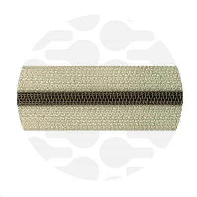 Zipper Zoo - Nylon rits oatmeal beige - 1 meter