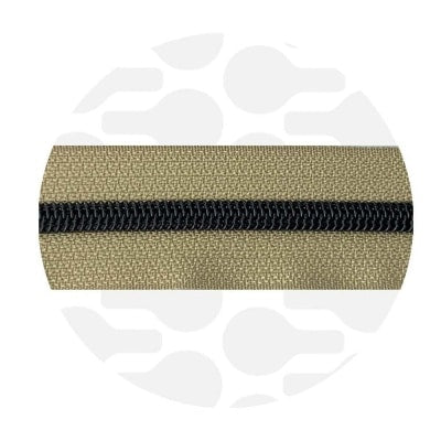 Zipper Zoo - Nylon rits pottery clay - 1 meter - Zwart