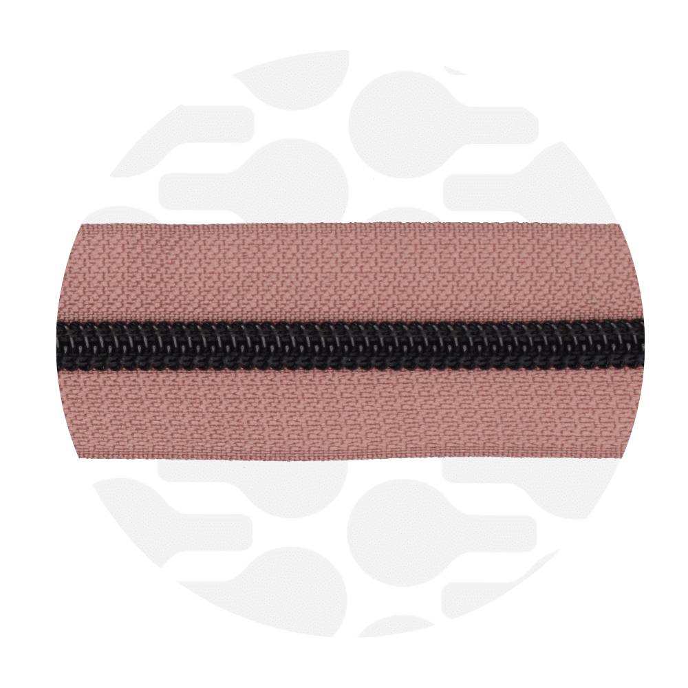 Zipper Zoo - Nylon rits salmon brown - 1 meter