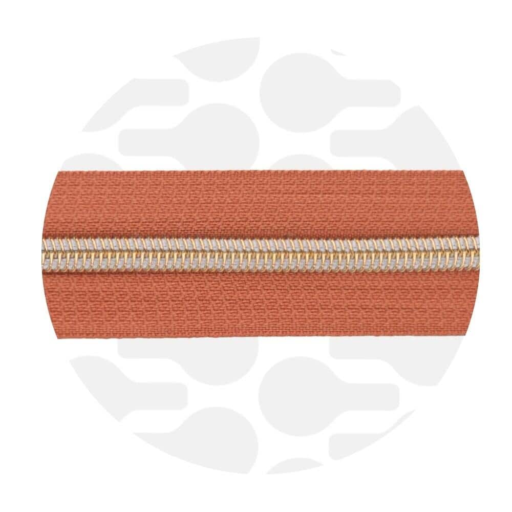 Zipper Zoo - Nylon rits smokey orange - 1 meter