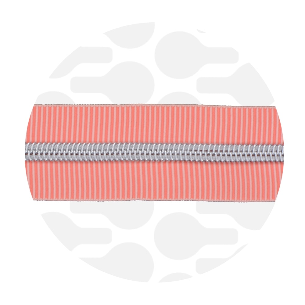 Zipper Zoo - Nylon rits strepen candy - 1 meter