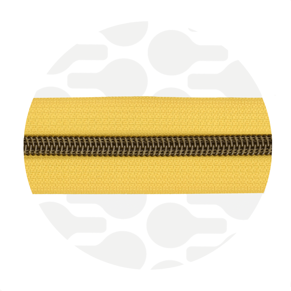 Zipper Zoo - Nylon rits sunny yellow - 1 meter
