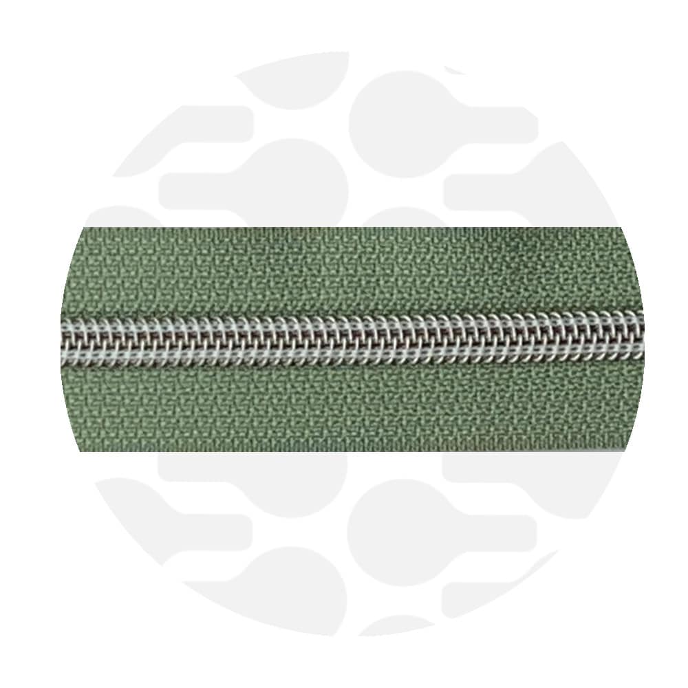 Zipper Zoo - Nylon rits willow green - 1 meter