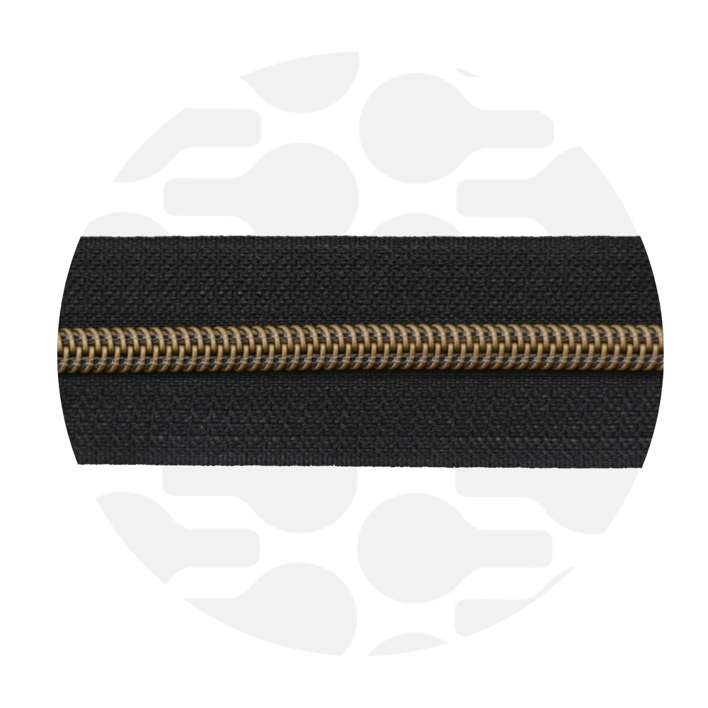 Zipper Zoo - Nylon rits zwart - 1 meter